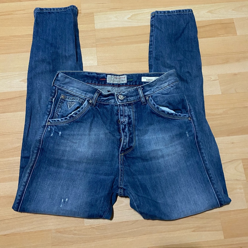 FiftyFour Carrot Fit High Waist Washed Jeans sz 30